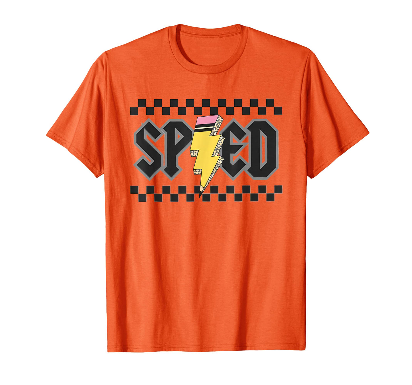 Retro SPED Teacher Pencil Lightning Bolt Back To School T-Shirt