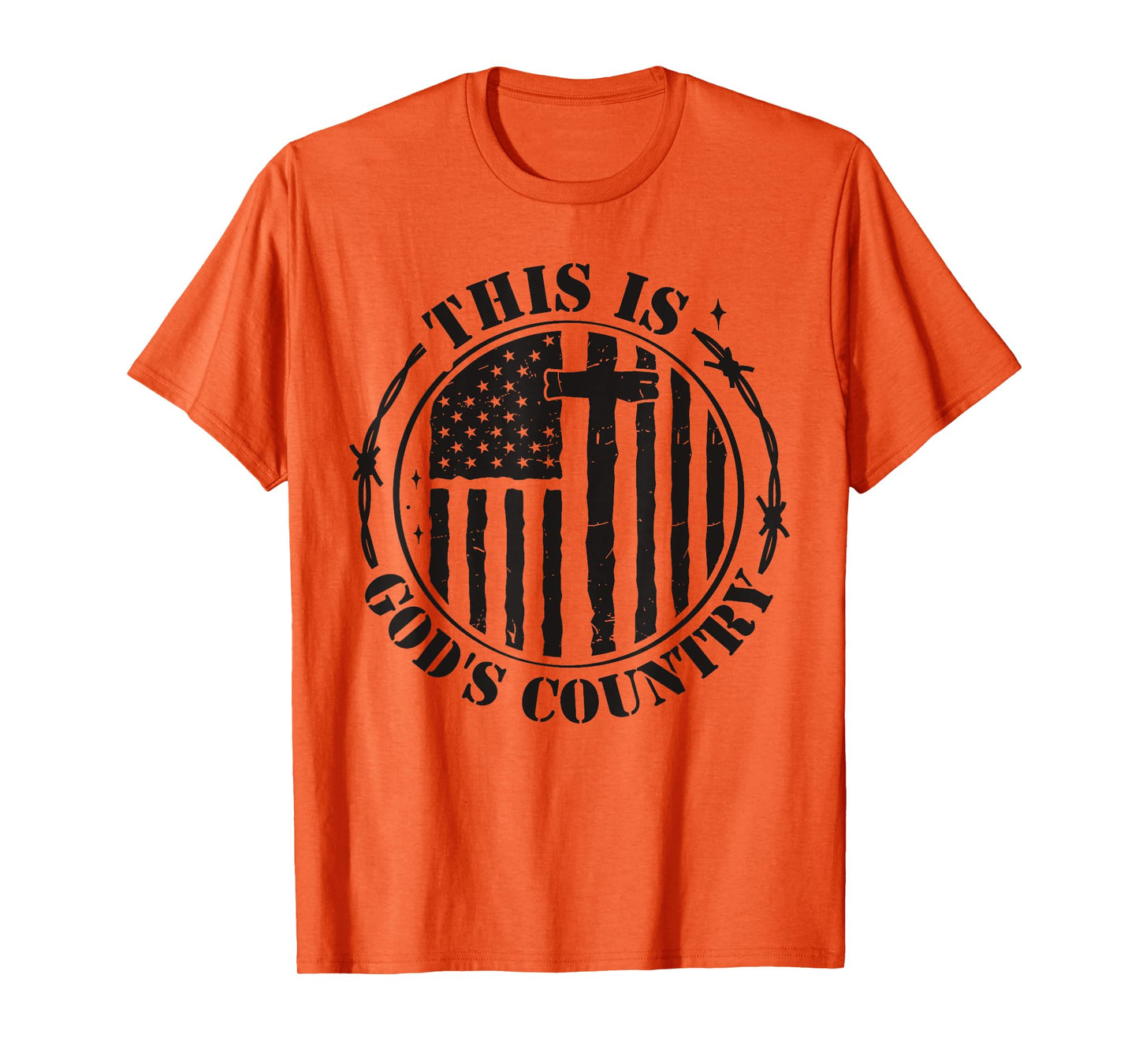 This Is God's USA Country Flag Patriotic Christian Faith USA T-Shirt