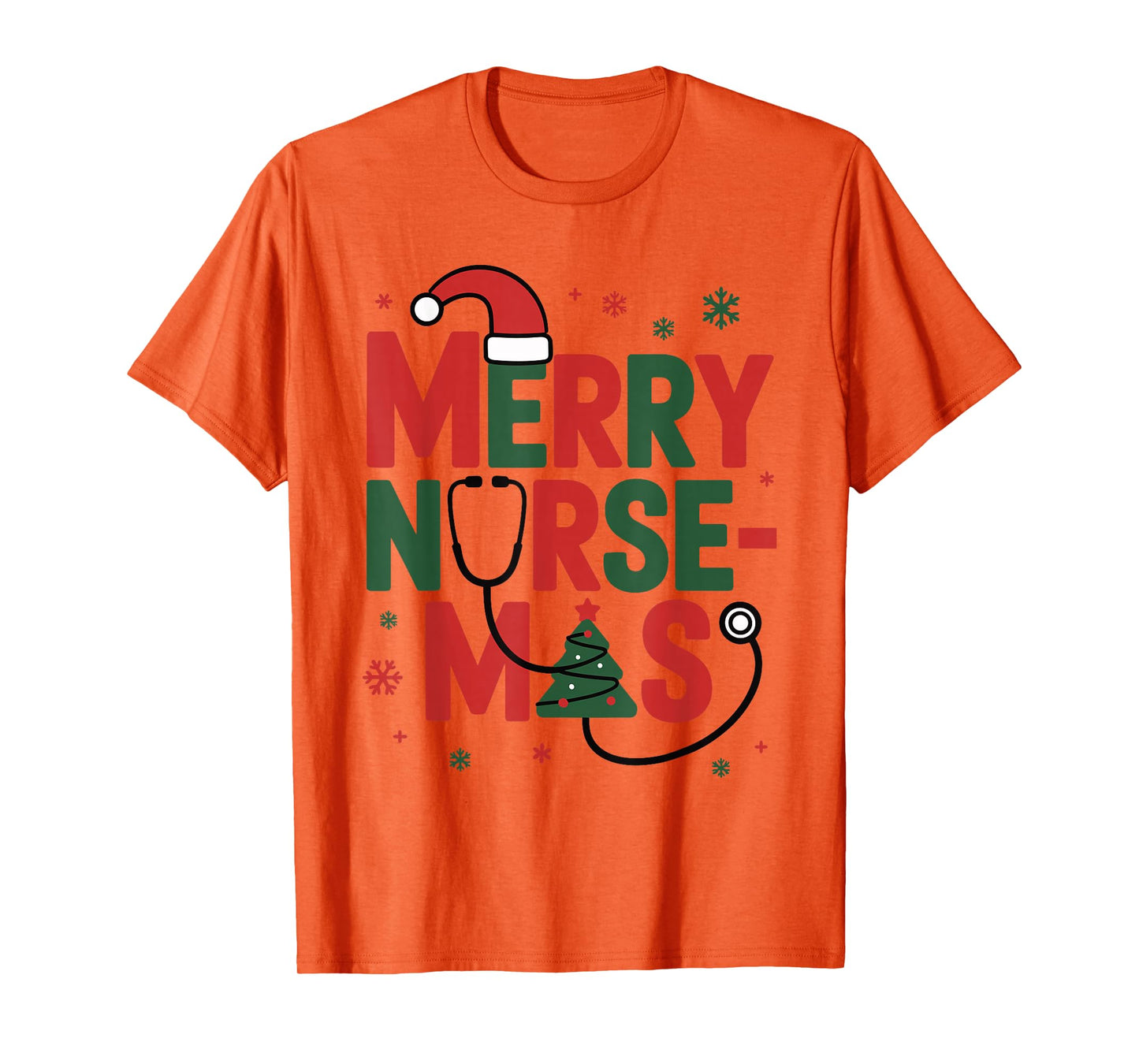 Merry Nursemas Funny Christmas Nurse T-Shirt