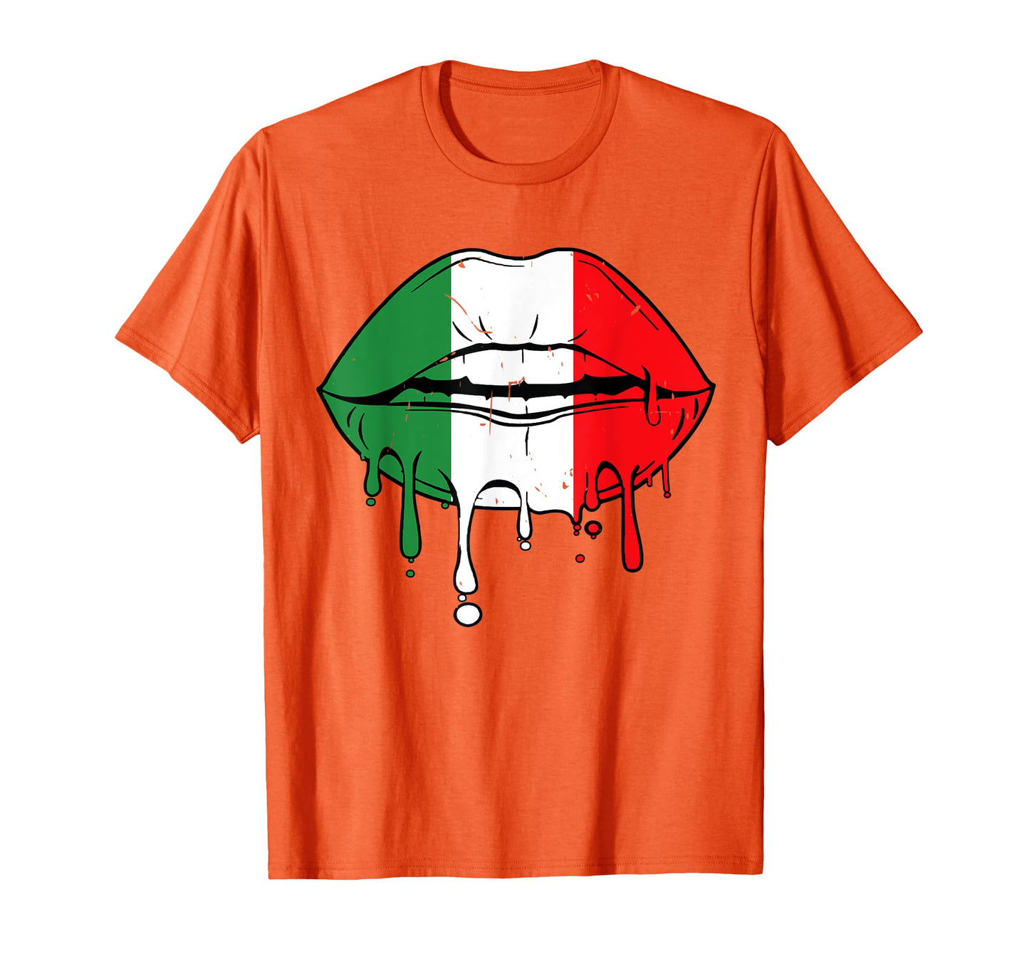 Cinco De Mayo Outfit Women Men Sexy Lip Mexican Flag Funny T-Shirt