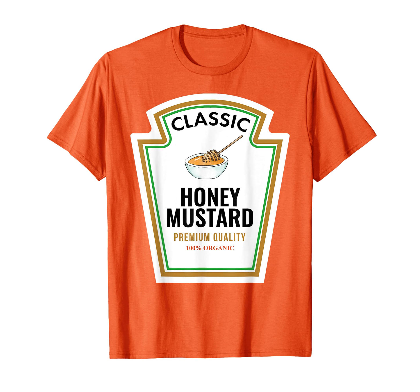 Classic Honey Mustard Label Design Organic Condiment Lover T-Shirt