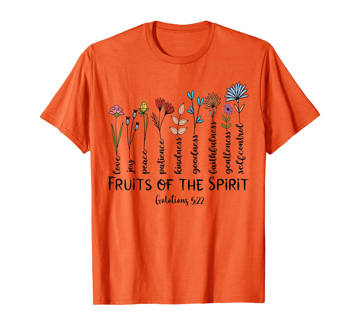 Faith Cross Christ Religious Inspirational Apparel Fruit of The Spirit Christian Faithful Bible Verse Jesus T-Shirt - Grey, Small, Women's Classic Fit, Short Sleeve