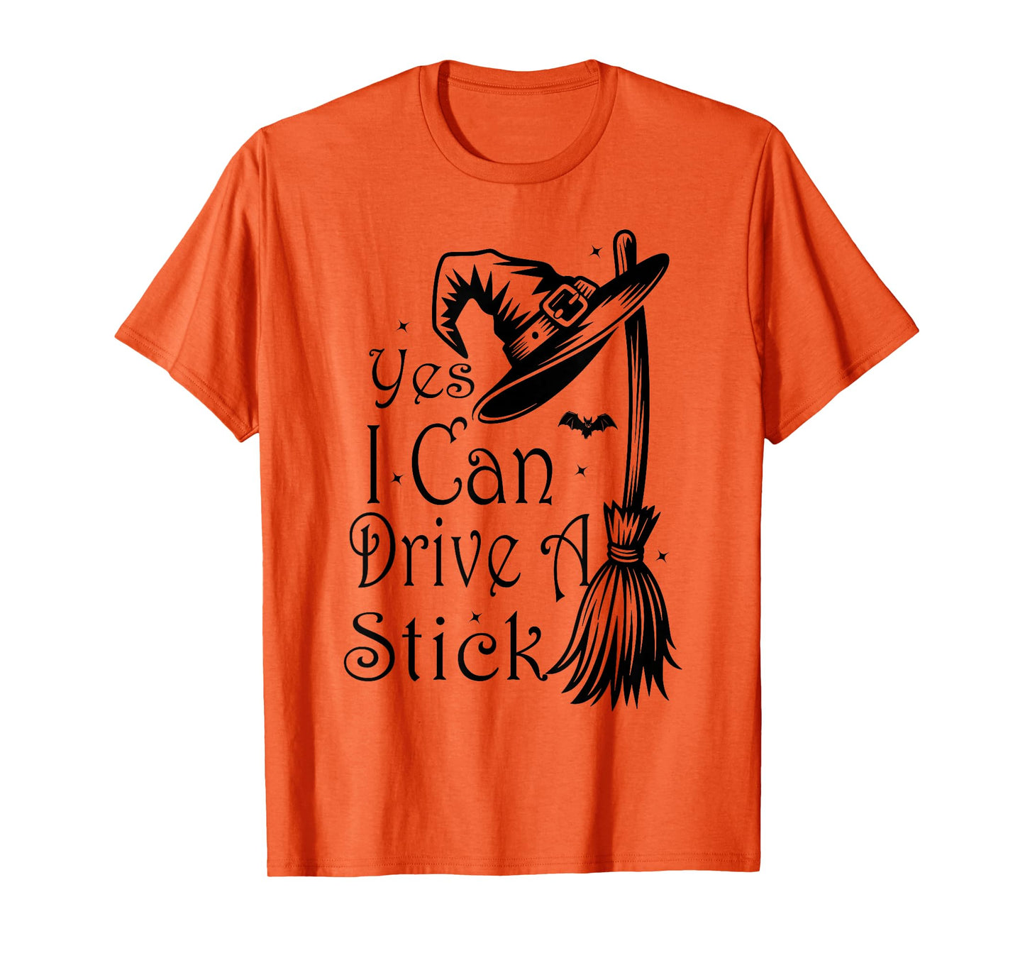 Witch Yes I Can Drive A Stick Halloween T-Shirt