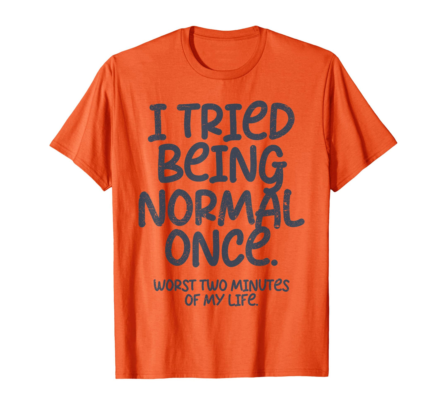 Womens Graphic Tees and Teen Girl Clothes I Tried Being Normal Once Funny T-Shirt, Small, White