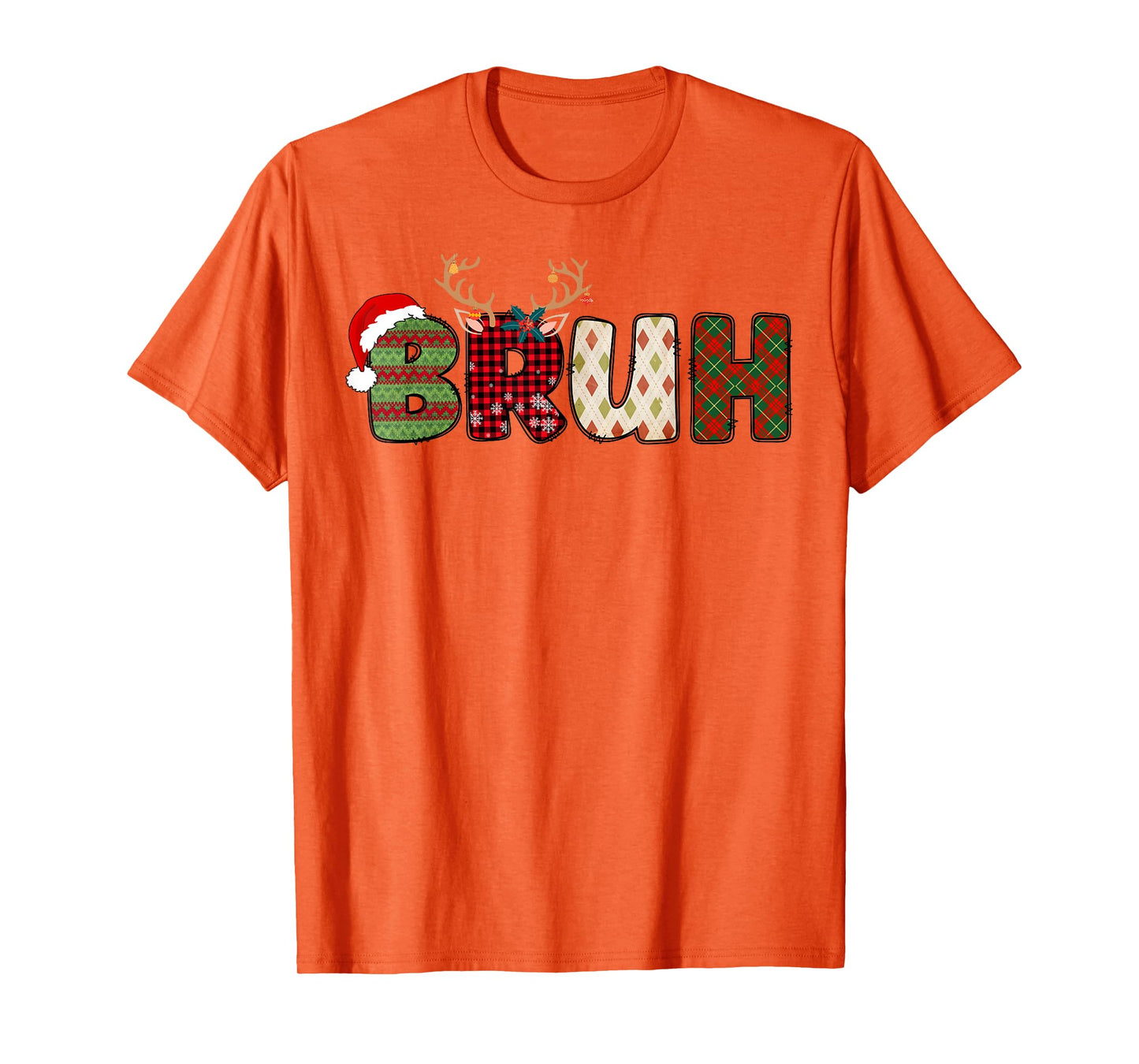 Bruh Merry Christmas Santa Squad Pajamas Family Xmas Holiday T-Shirt