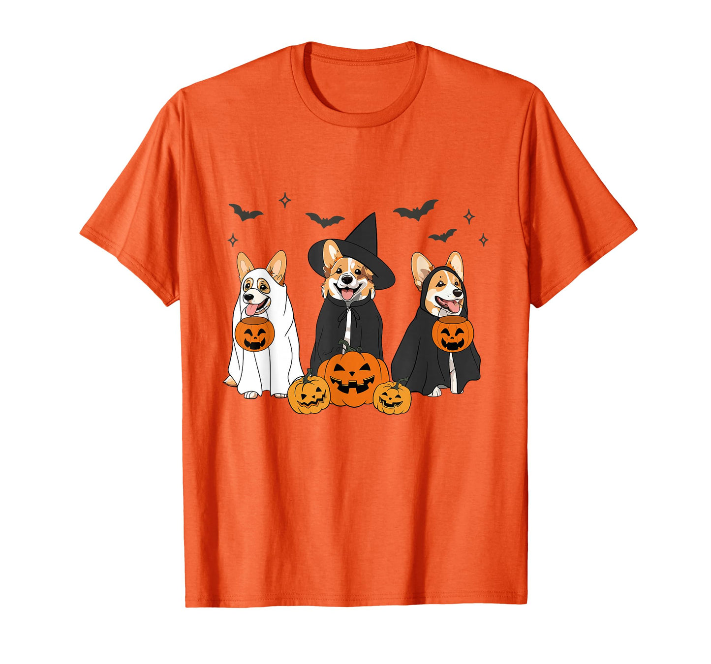Witch Corgi Halloween Corgi Ghost Corgi Dog Mom Dog Lover T-Shirt