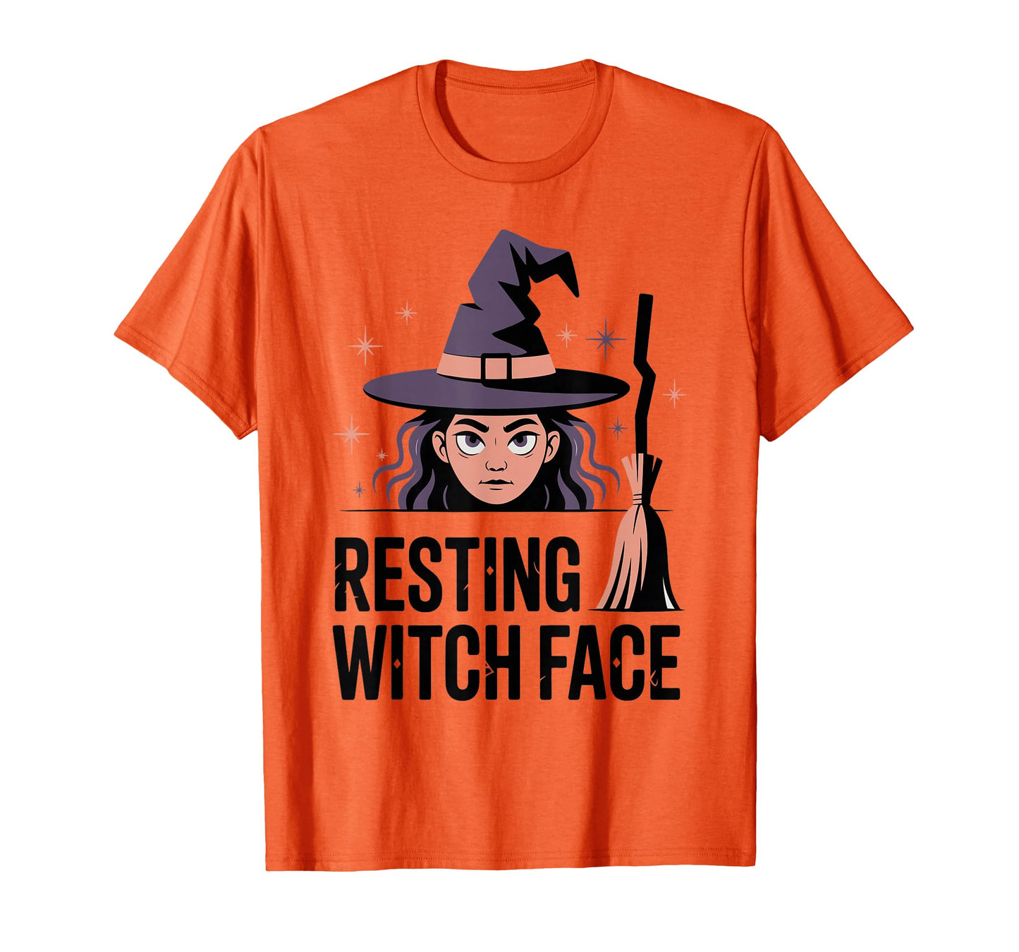 Resting Witch Face Funny Sassy Halloween Pun T-Shirt