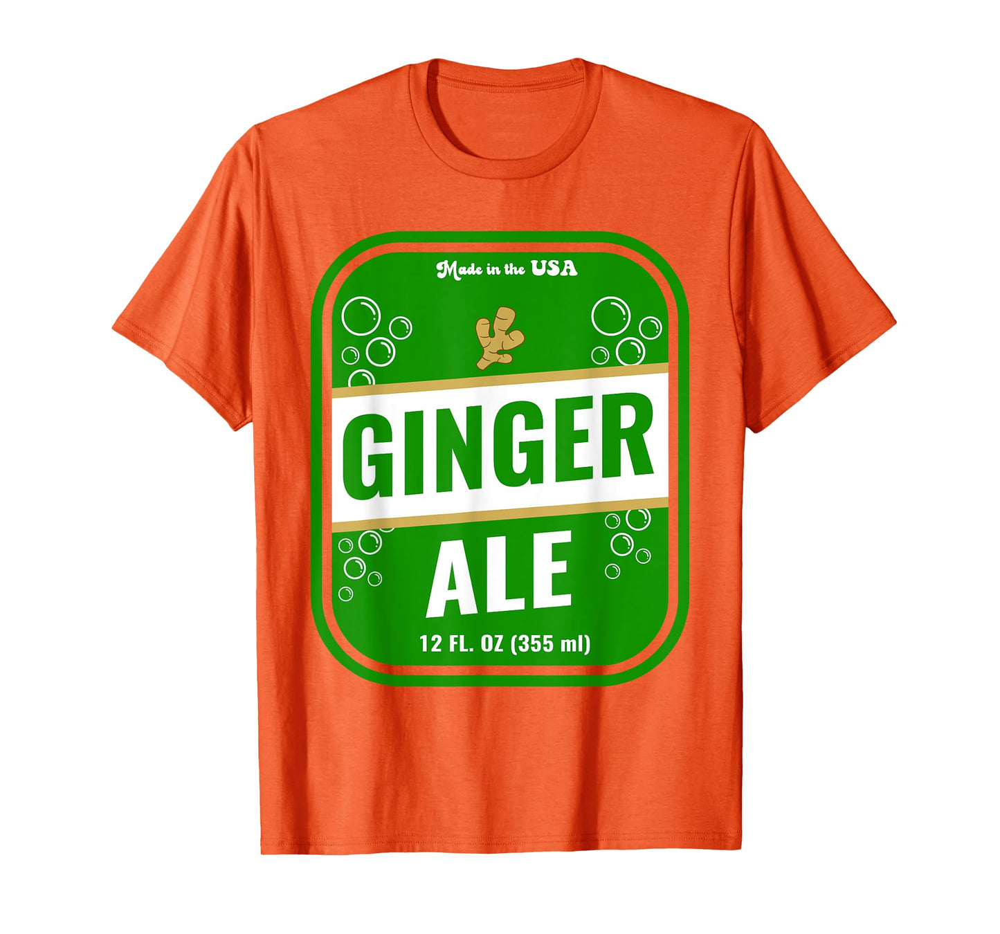 Halloween Costume Ginger Ale Unique Costume Idea T-Shirt