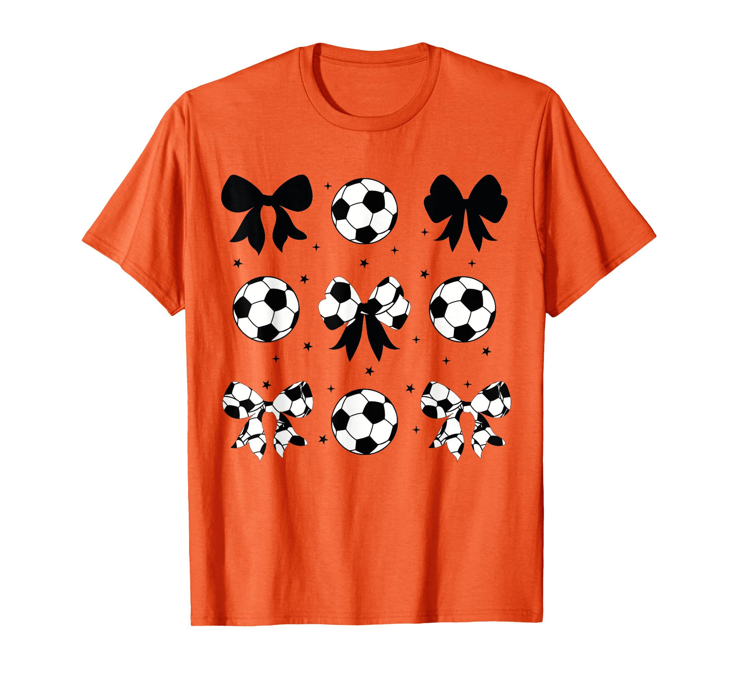 Vintage Coquette Soccer Bow Cheer Soccer Mama T-Shirt