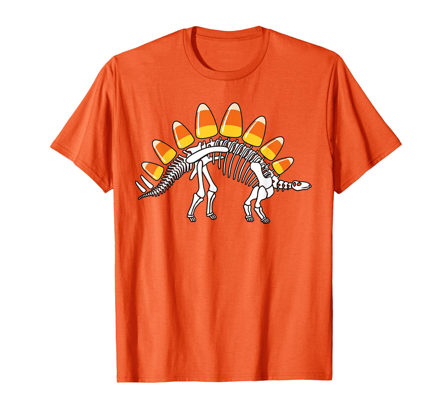 Funny Candysaurus Candy Corn Dinosaur Boys Halloween Kids T-Shirt