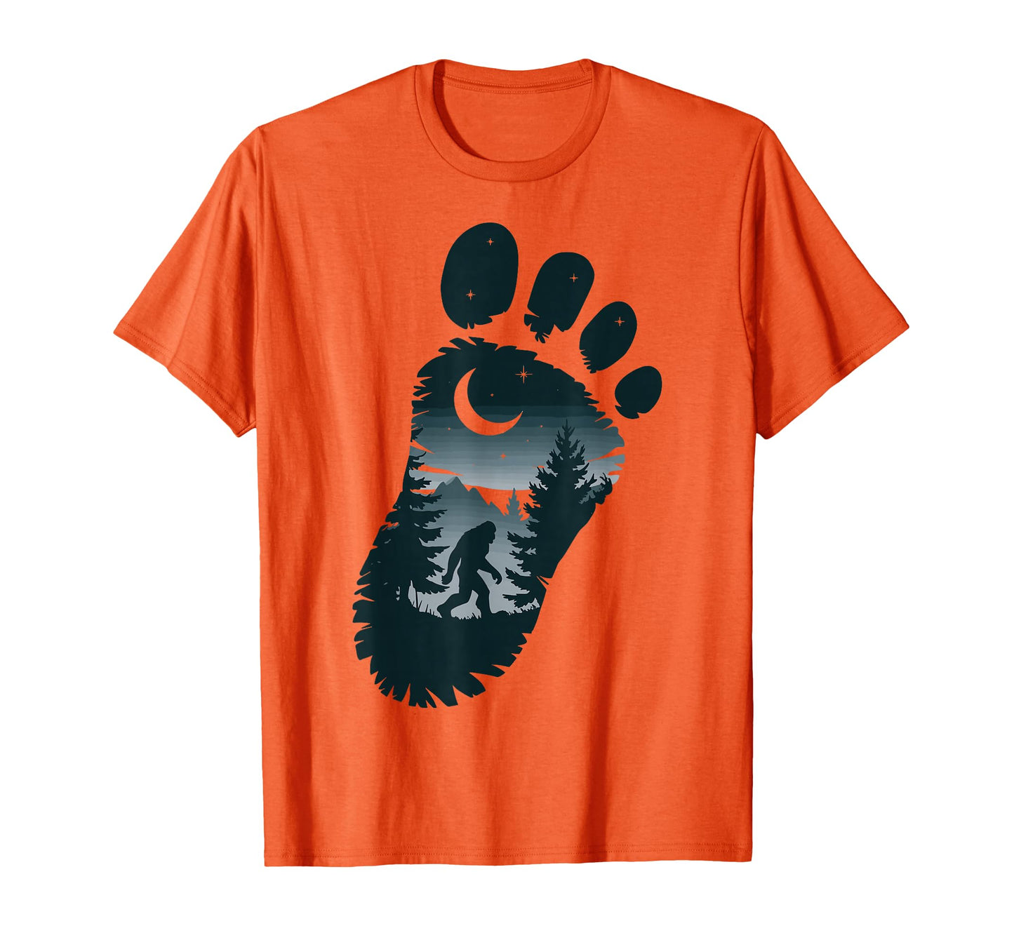 Bigfoot Footprint Mythology T-Shirt