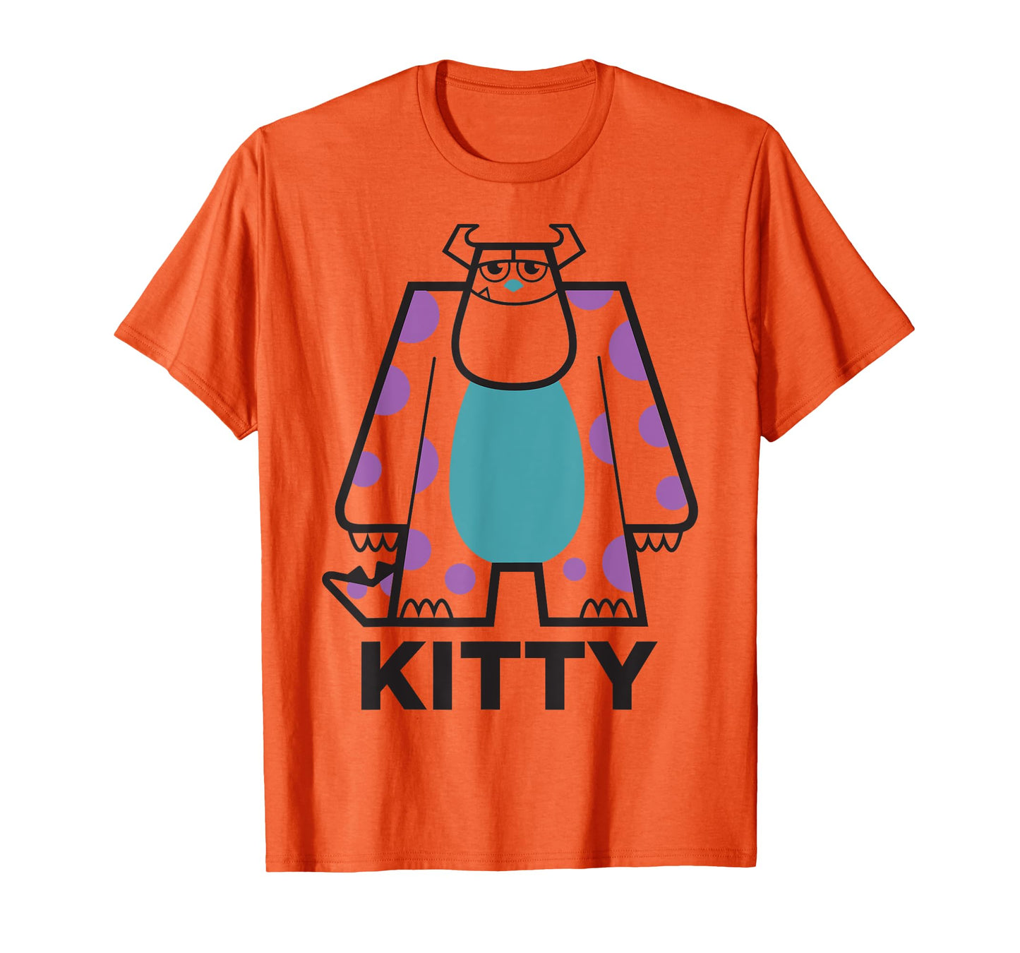 Disney Pixar Monsters, Inc. Sulley Kitty Big Portrait & Logo T-Shirt