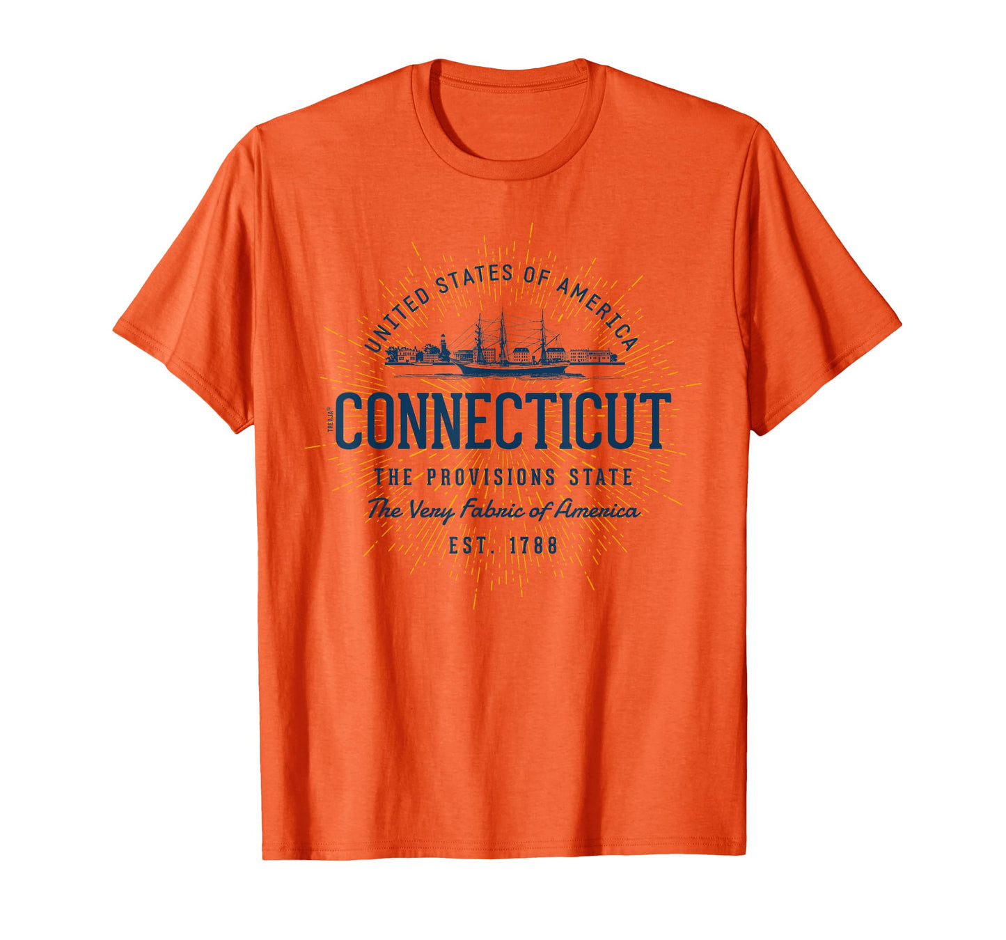 Vintage Styled State of Connecticut Retro T-Shirt