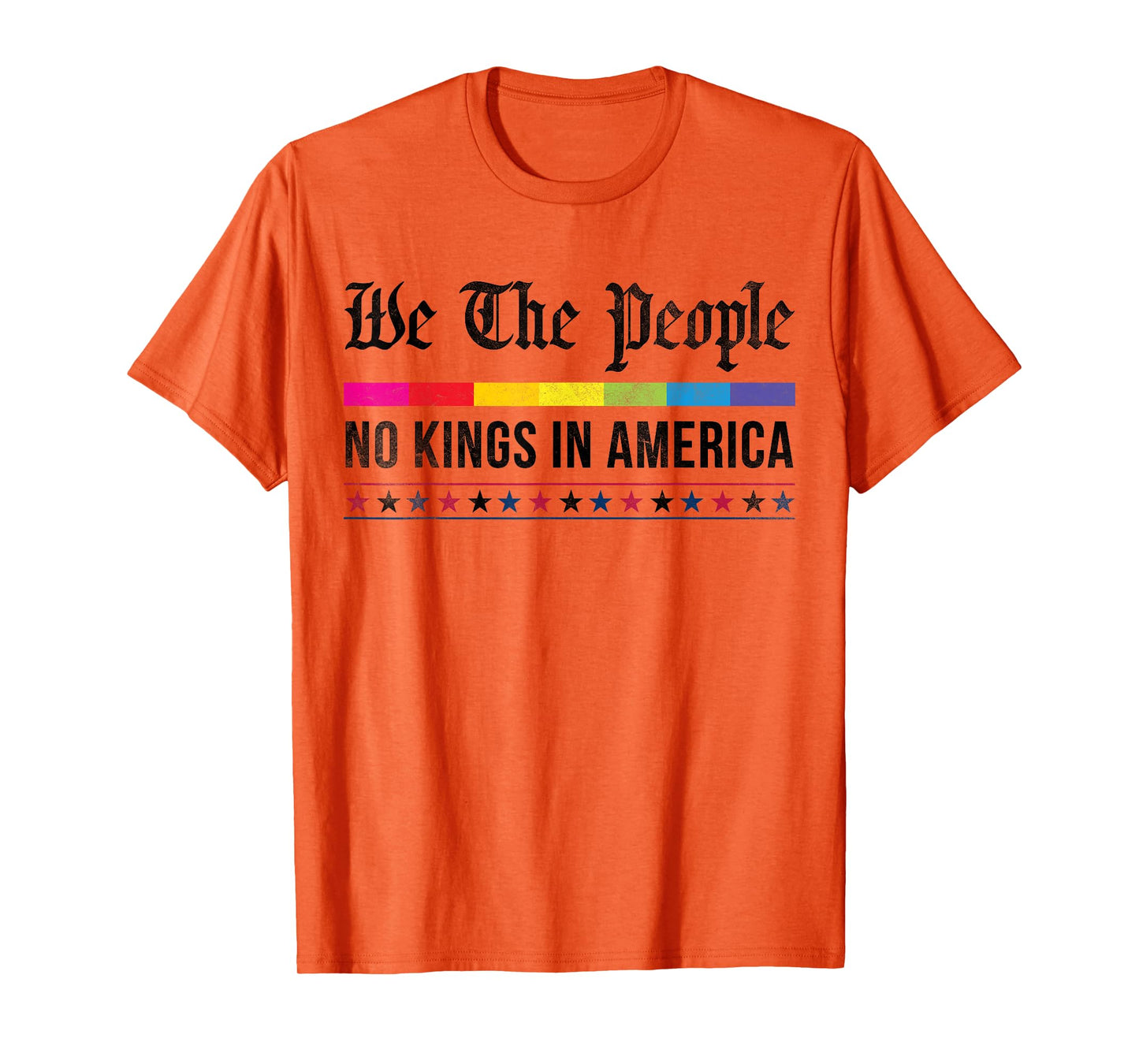 vintage No Kings in America We the People Patriotic USA T-Shirt