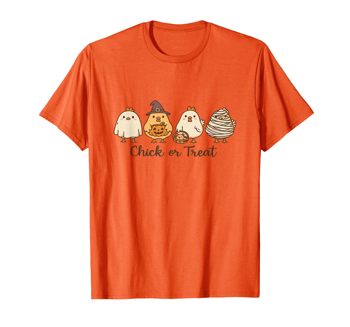 Chick or Treat Halloween Chicken Ghost Spooky Chicken Lover T-Shirt