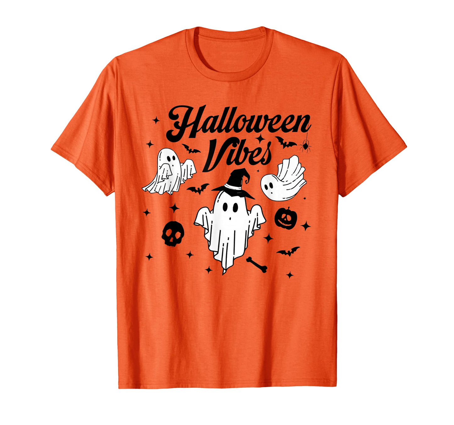 Halloween Vibes Spooky Season Pumpkin Witch T-Shirt