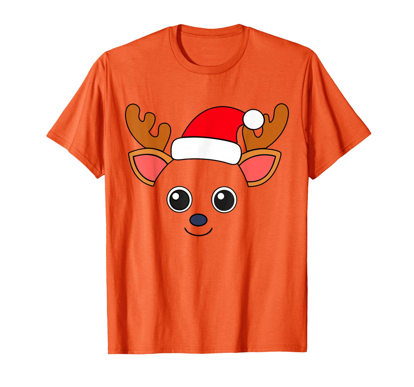 Cute Reindeer Santa Hat Easy Animal Costume Kids Toddlers T-Shirt