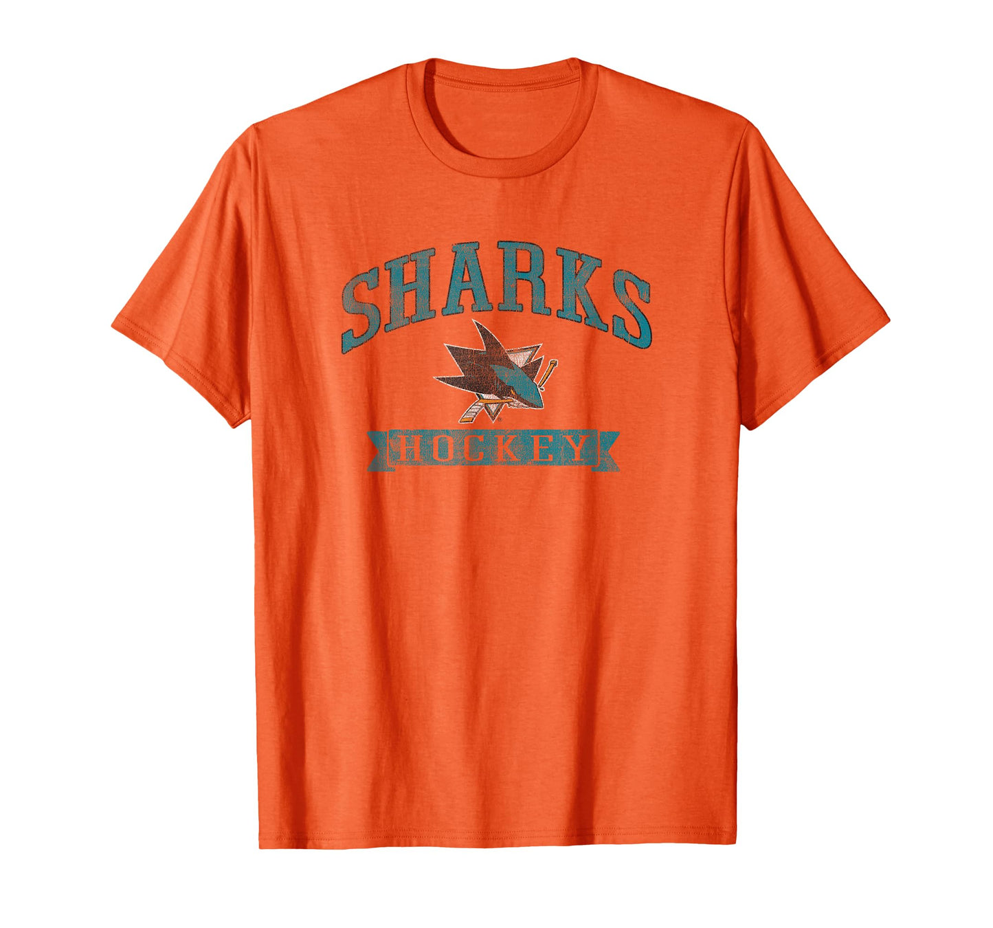 San Jose Sharks Vintage Hockey Gray NHL Officially Licensed T-Shirt