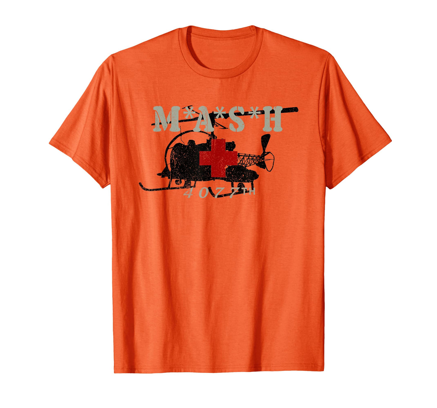 Retro 4077 Army Military Red Cross Vintage Tee T-Shirt