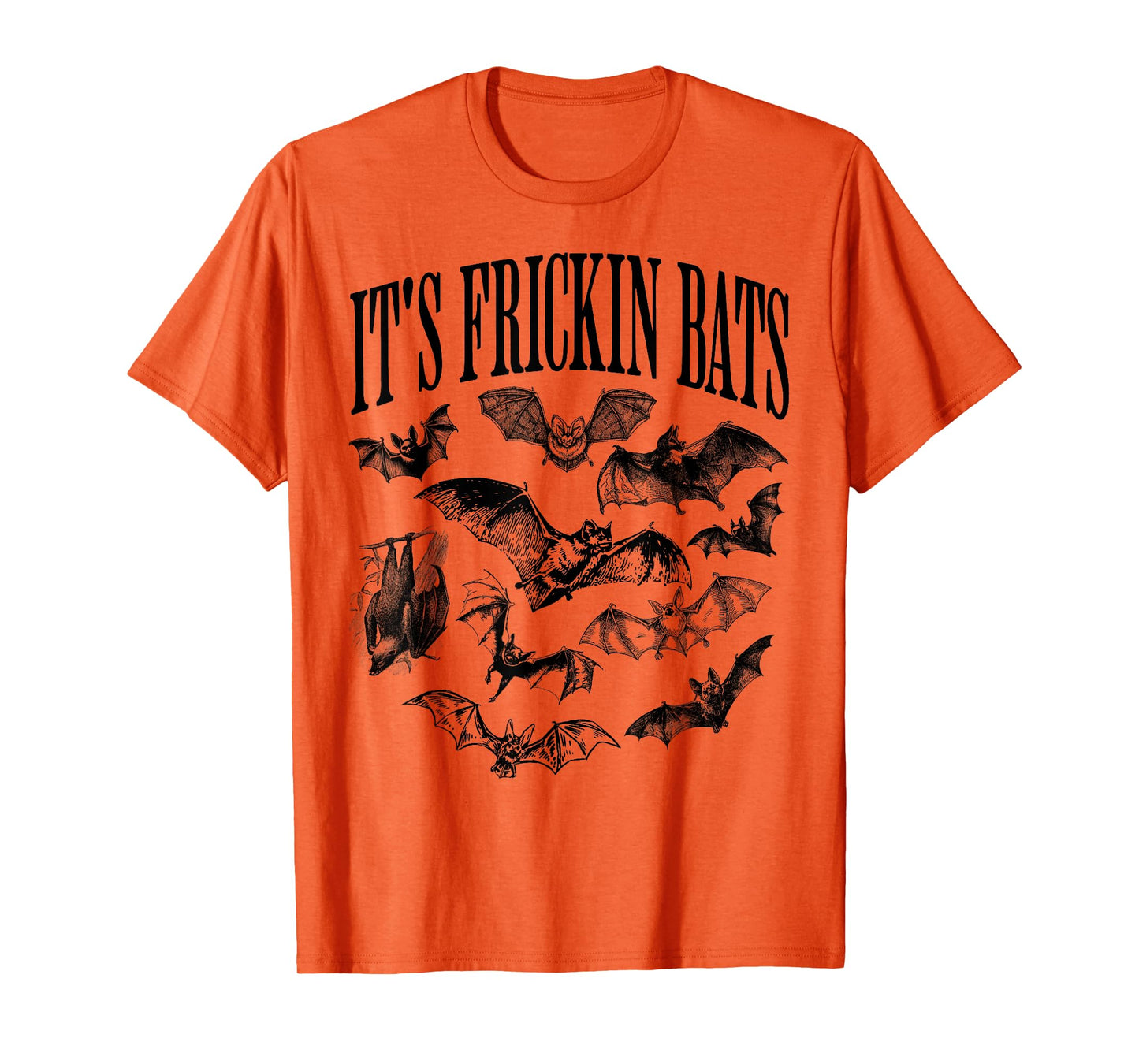 Vintage It's Frickin Bats, Funny and Spooky Halloween Bats T-Shirt