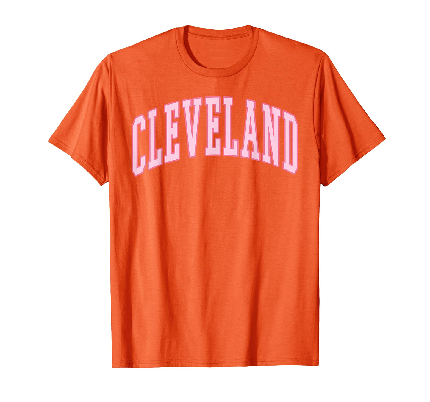 Cleveland Vintage Preppy Varsity Pink Sports T-Shirt