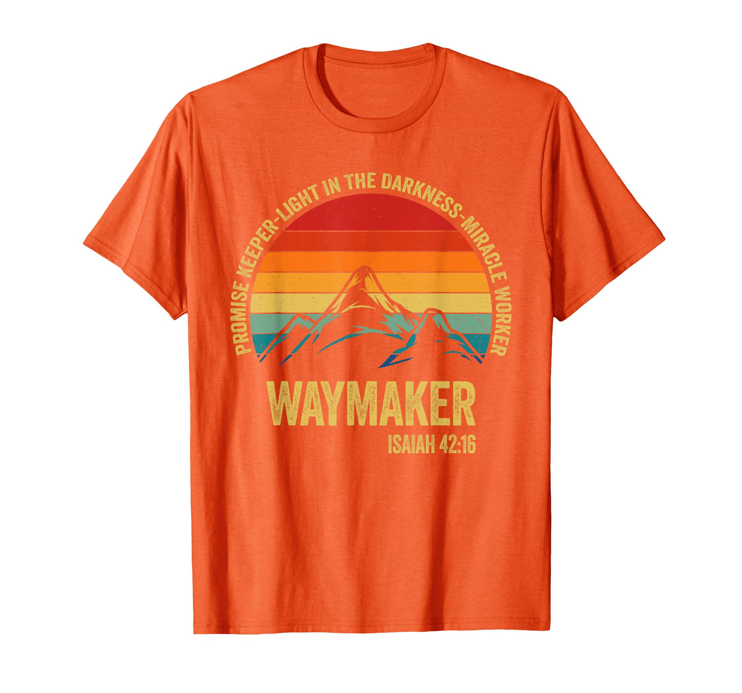 Waymaker Vintage Promise Keeper Miracle Worker Christian T-Shirt