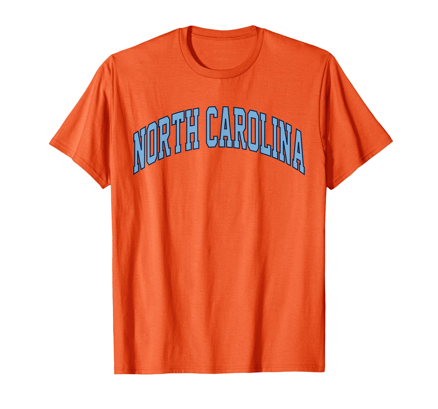 Retro North Carolina Souvenir Simple North Carolina Blue Tee T-Shirt