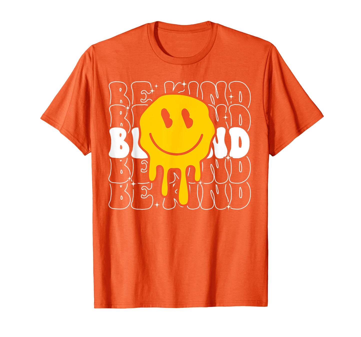 Unity Day Be Kind Kindness Smile Face Orange Groovy Boy Girl T-Shirt