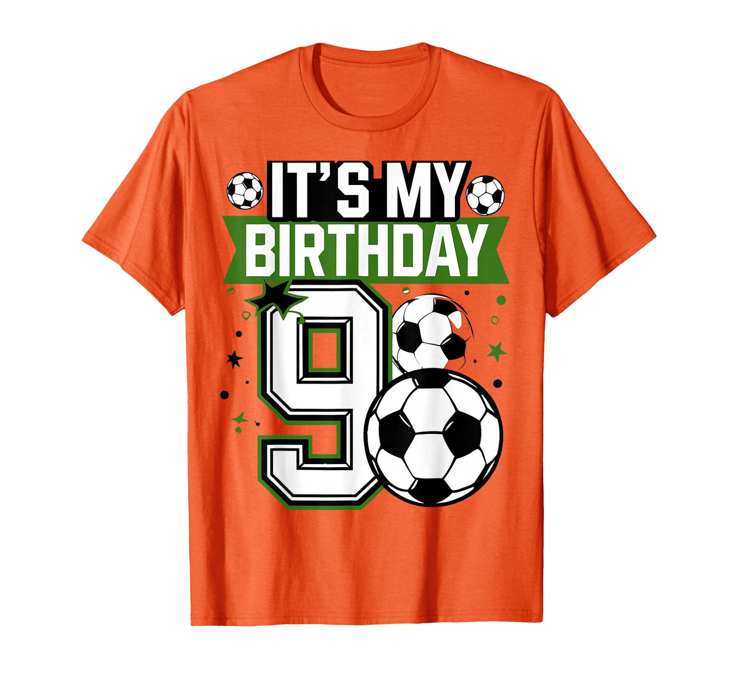 Birthday Boy Tees 9 Soccer Its My 9th Birthday Boys Soccer T-Shirt