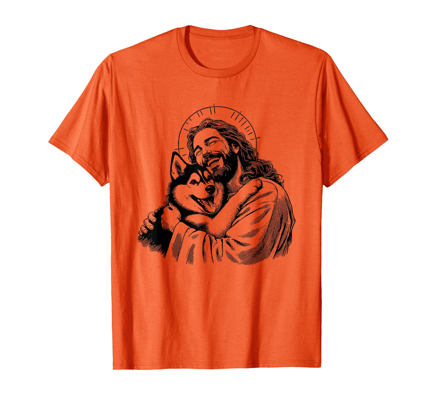 Jesus Siberian Husky - Funny Christian Religious Dog Lover T-Shirt for Men Women Girls Kids