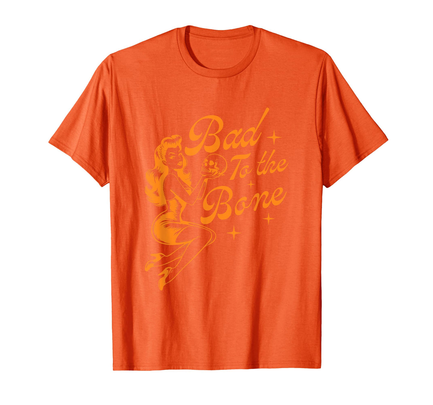 Witch Bad to The Bone Funny Halloween T-Shirt
