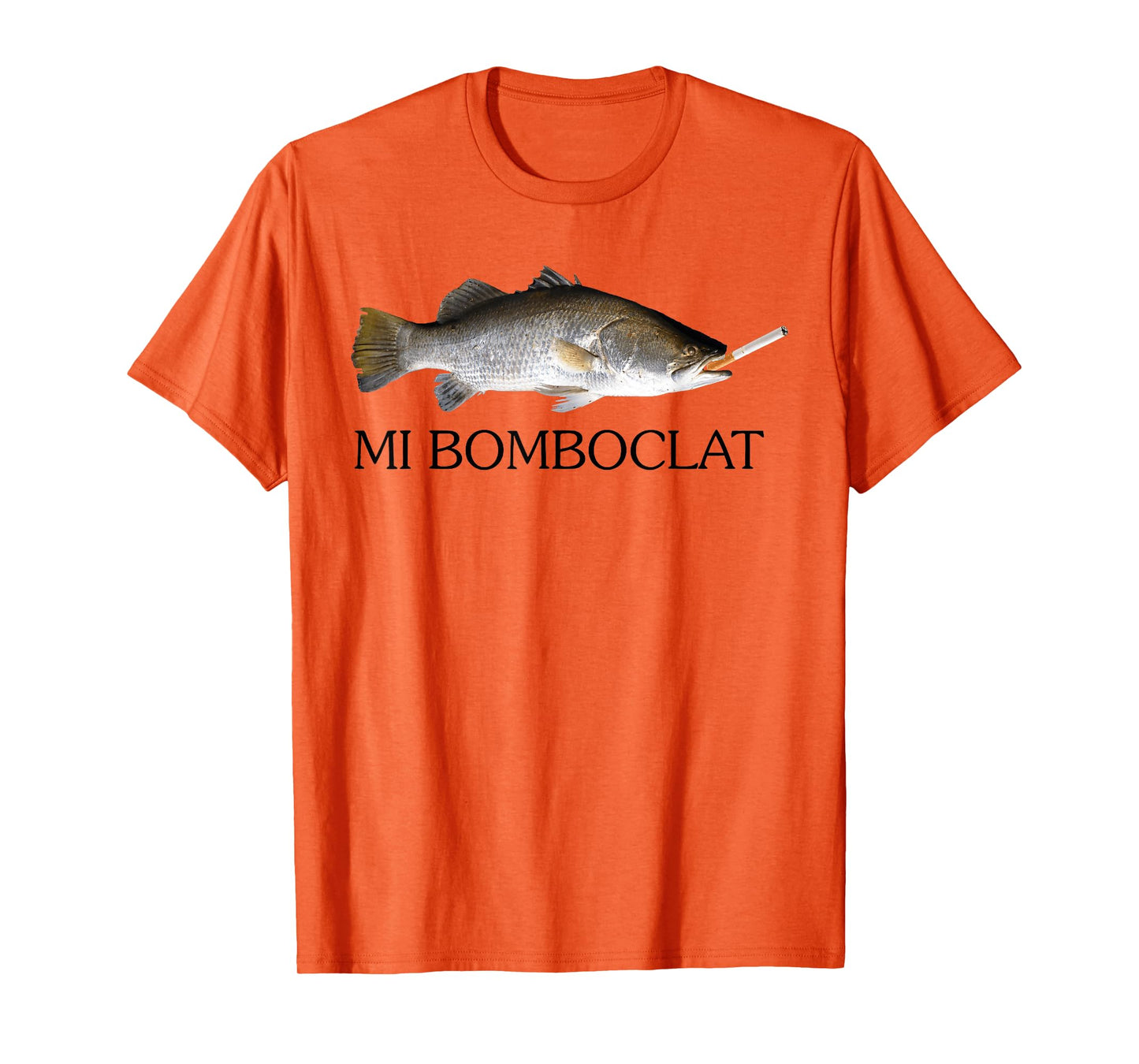 Mi Bomboclat Fish Smoking Meme Vintage Style Silly Fish Gag T-Shirt