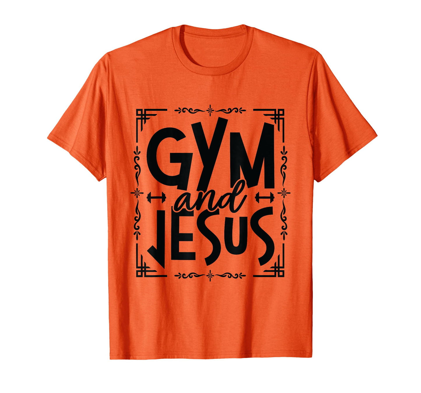 Gym and Jesus Gym Fitness Lifting Weights Body Building T-Shirt
