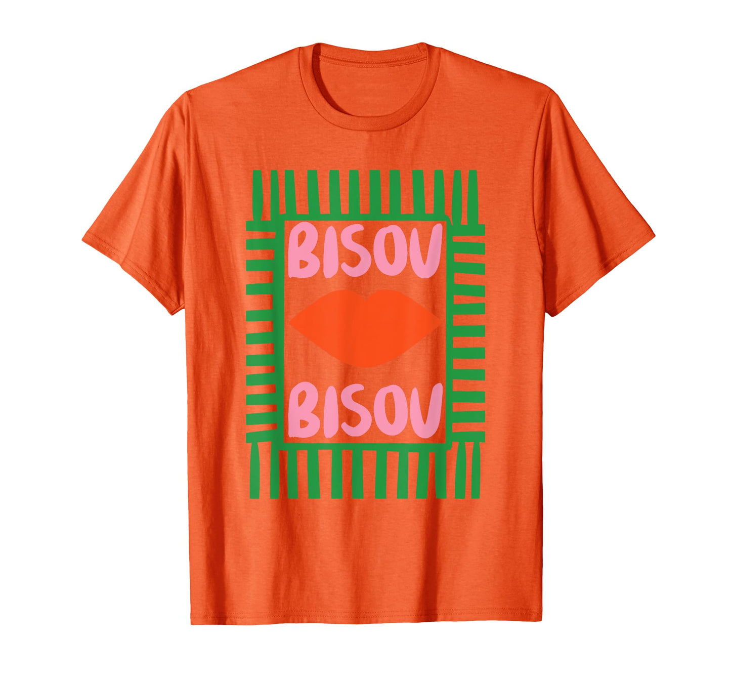 Retro French Bisous Paris Vacation Summer Vibes T-Shirt
