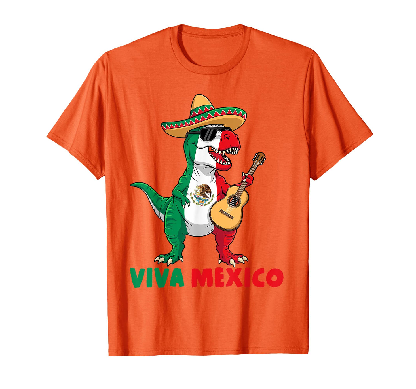 Viva Mexico Kids Boys Toddler Funny Mexican Dinosaur T-Rex T-Shirt