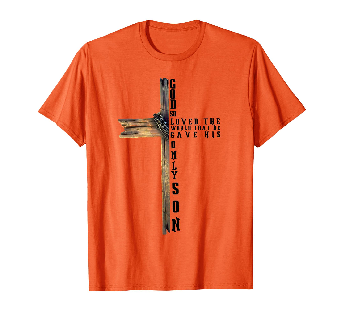 John 3:16 Christian Cross Bible T-Shirt