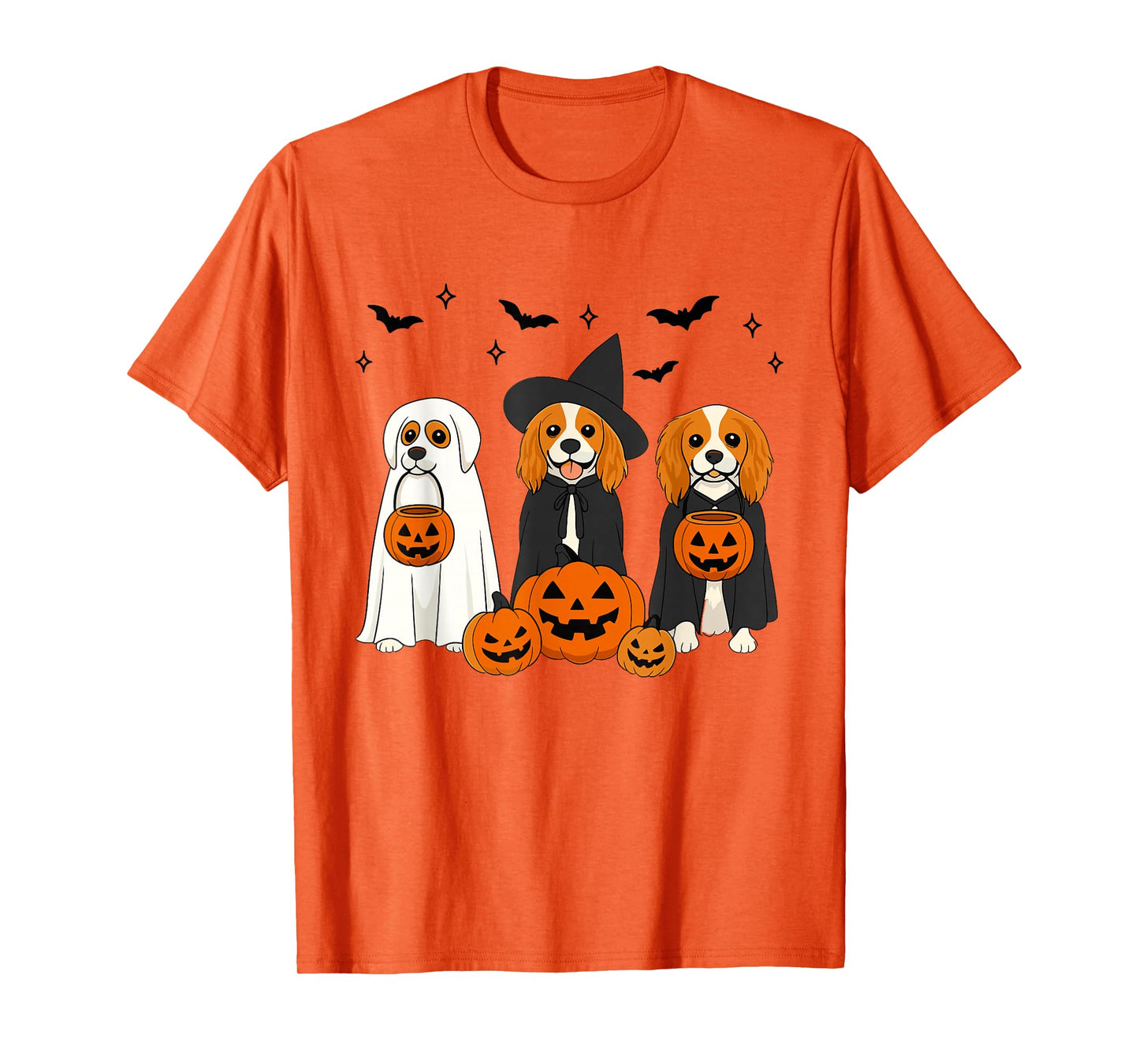 Cavalier King Charles Spaniel Halloween Cavalier Witch Lover T-Shirt