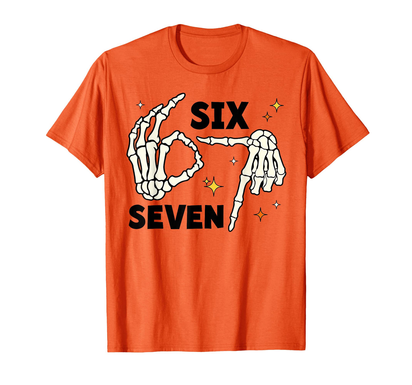 67 Witch Skeleton Hands Sign 67 Meme Halloween Costume Funny T-Shirt