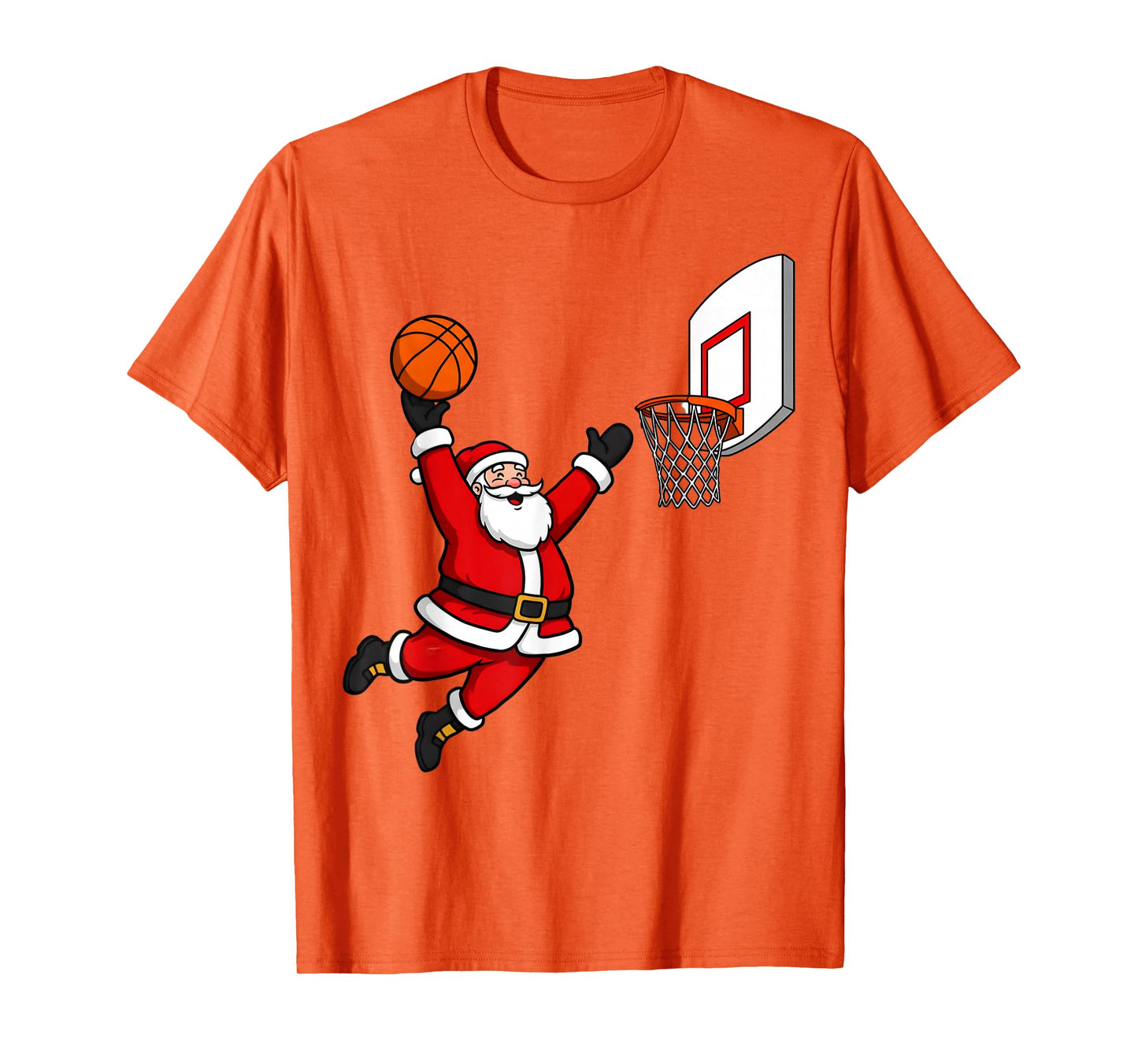 Christmas Basketball Player Santa Cute Xmas Boys Men Kids T-Shirt