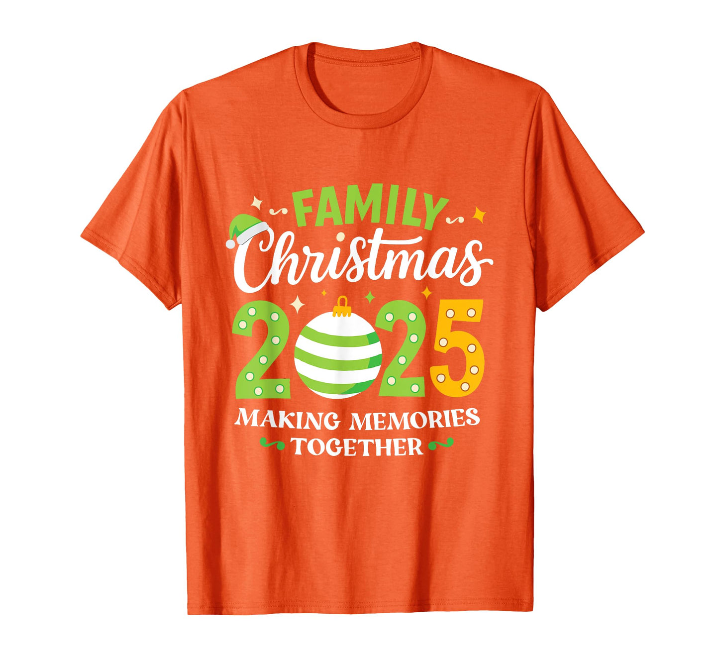 Family Christmas 2025 Group Matching Squad Funny Santa Hat T-Shirt