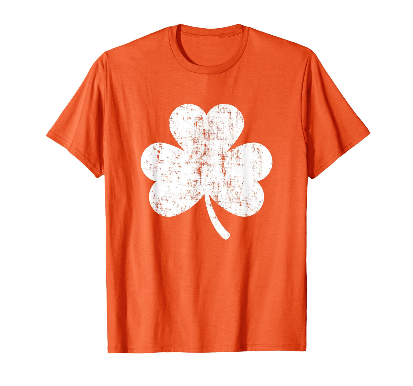 Shamrock Retro Distressed Three Leaf Clover St Patricks Day T-Shirt