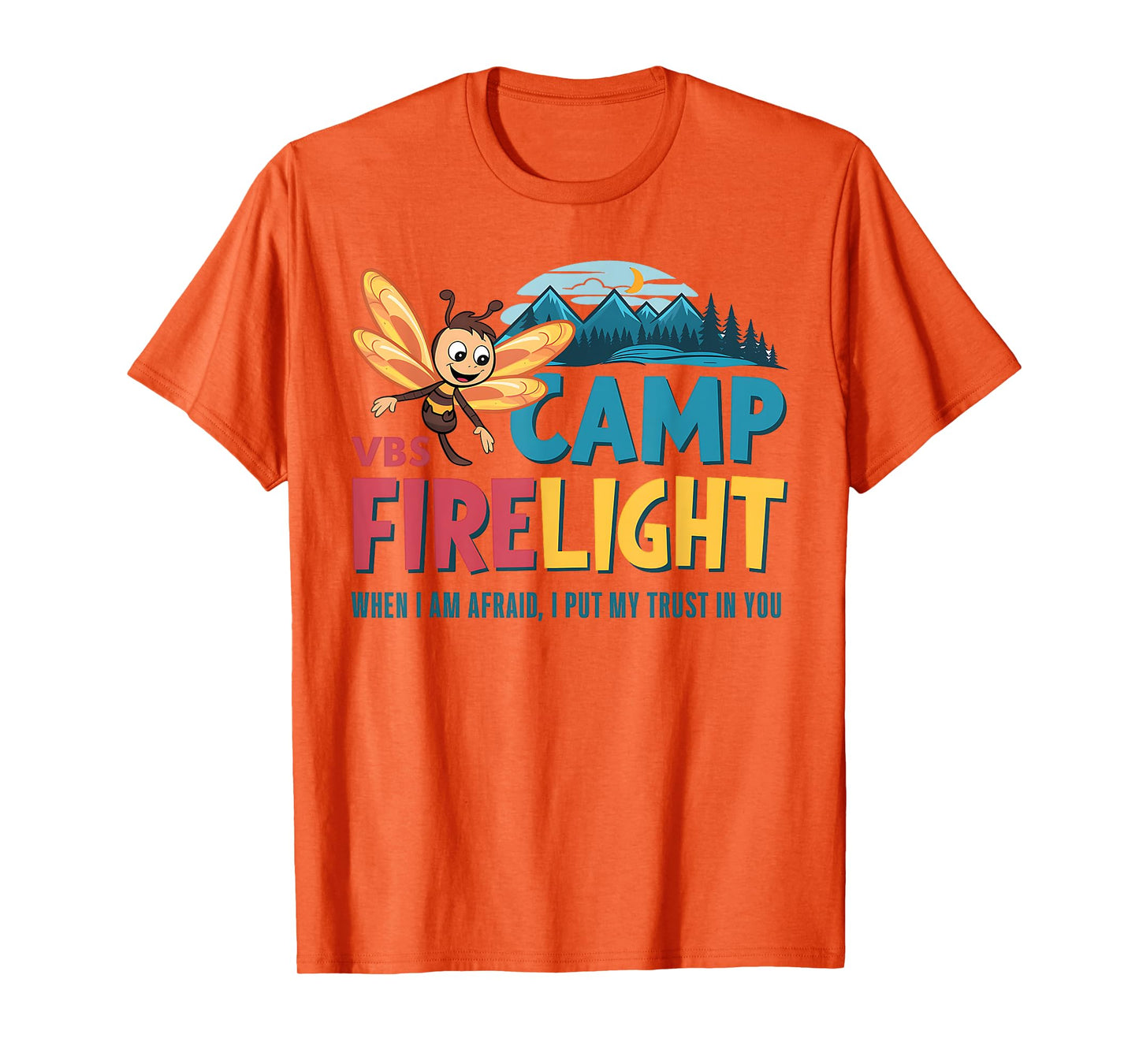 Camp Firelight VBS Camp Vacation Bible School Firework 2025 T-Shirt