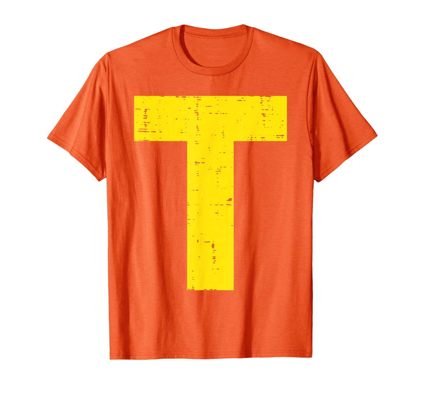 Halloween Letter T Alphabet Matching Costume Men Women Kids T-Shirt