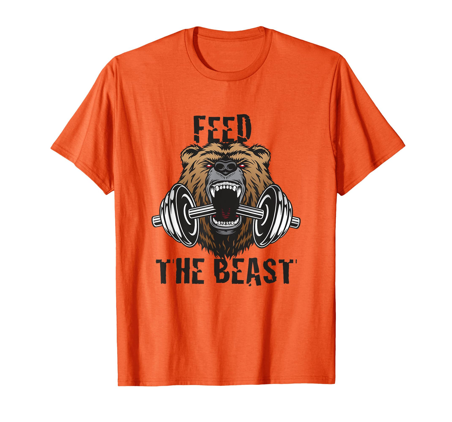 Mens Fitness Motivational Feed The Beast Gym Workout T-Shirt T-Shirt