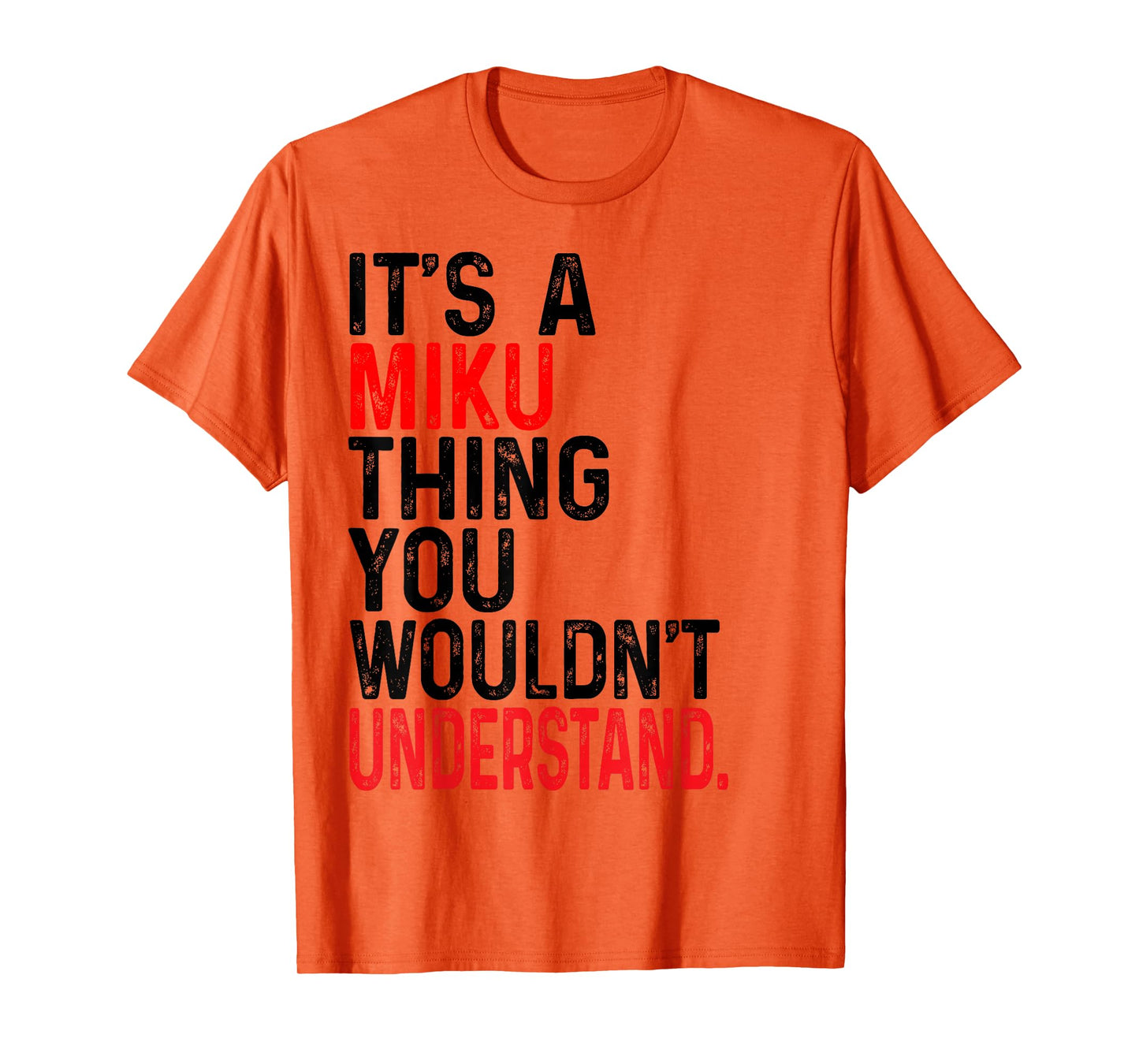 Miku Family Name I Love Miku Personalized Vintage T-Shirt