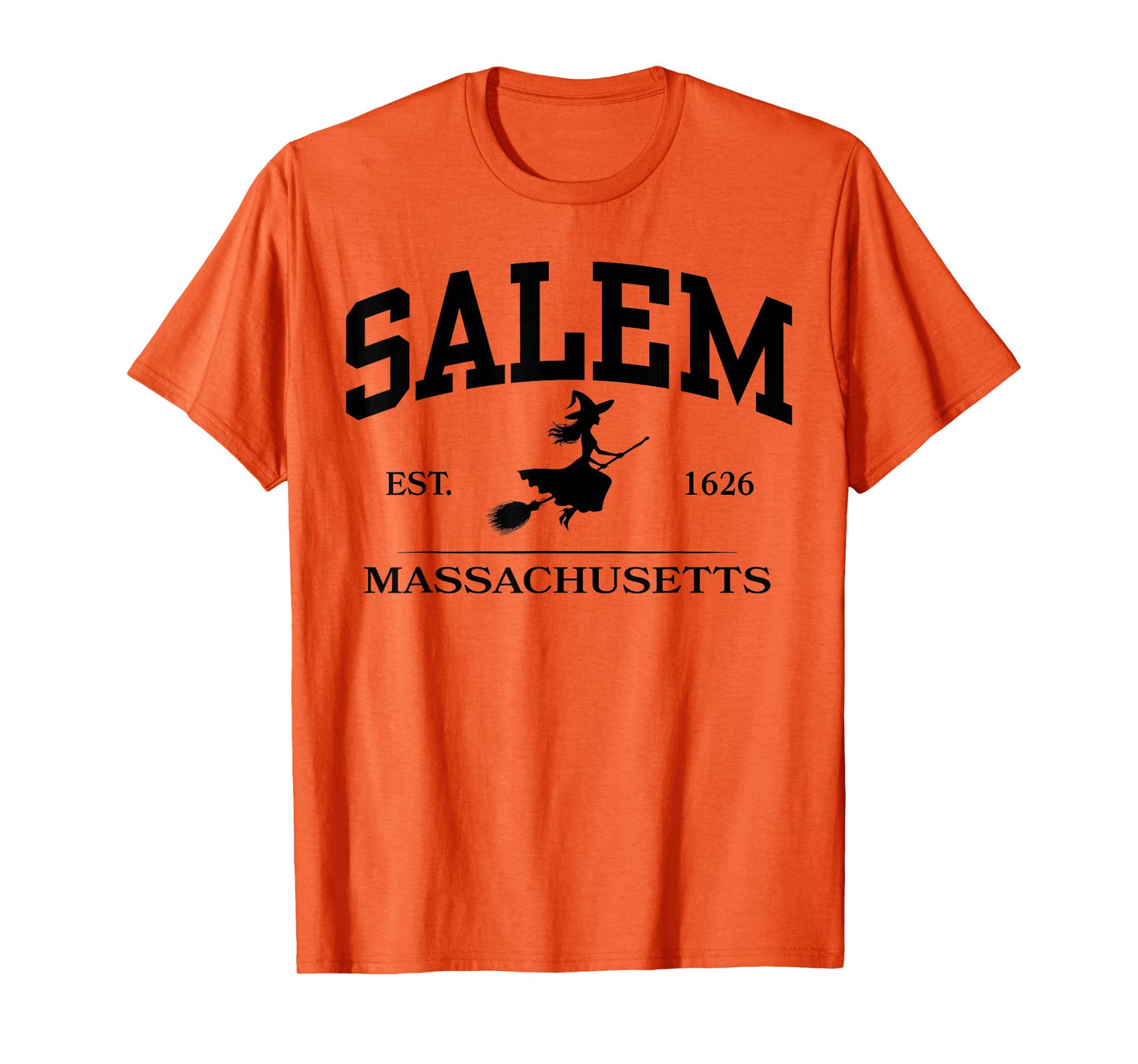 Salem Est 1626 Massachusetts Halloween Witch Women Funny T-Shirt