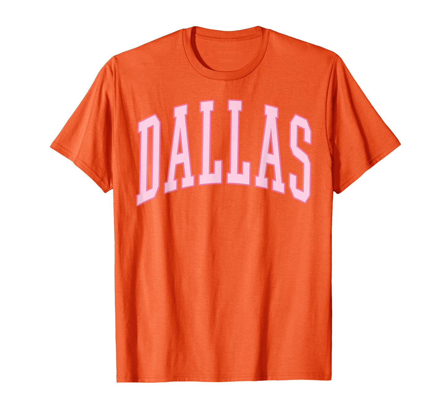 Dallas Vintage Preppy Varsity Pink Sports T-Shirt