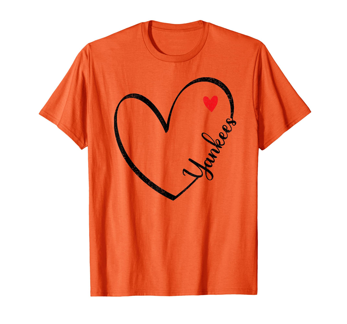Yankees Heart Vintage Retro Men Women Boy Girl Kids T-Shirt
