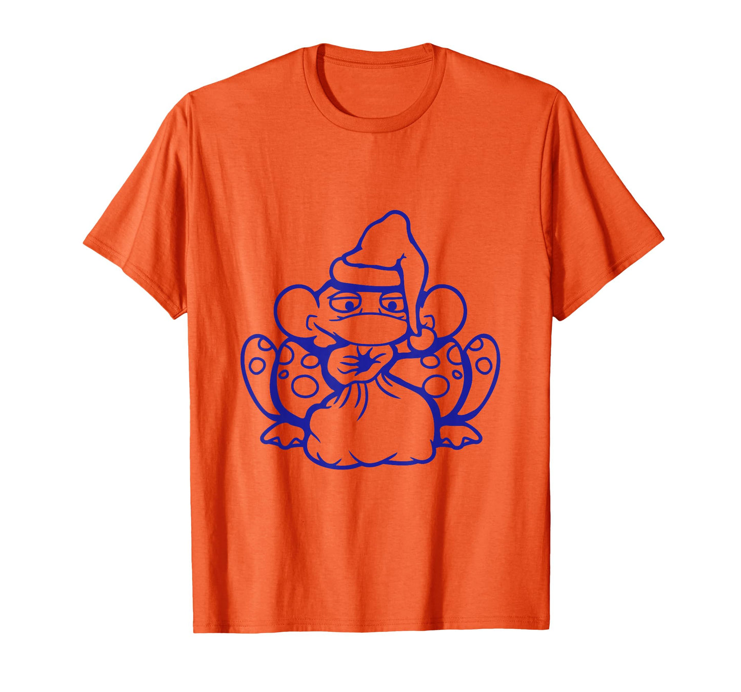 Frog Santa Claus Christmas Hat Funny Winter Celebration Fun T-Shirt