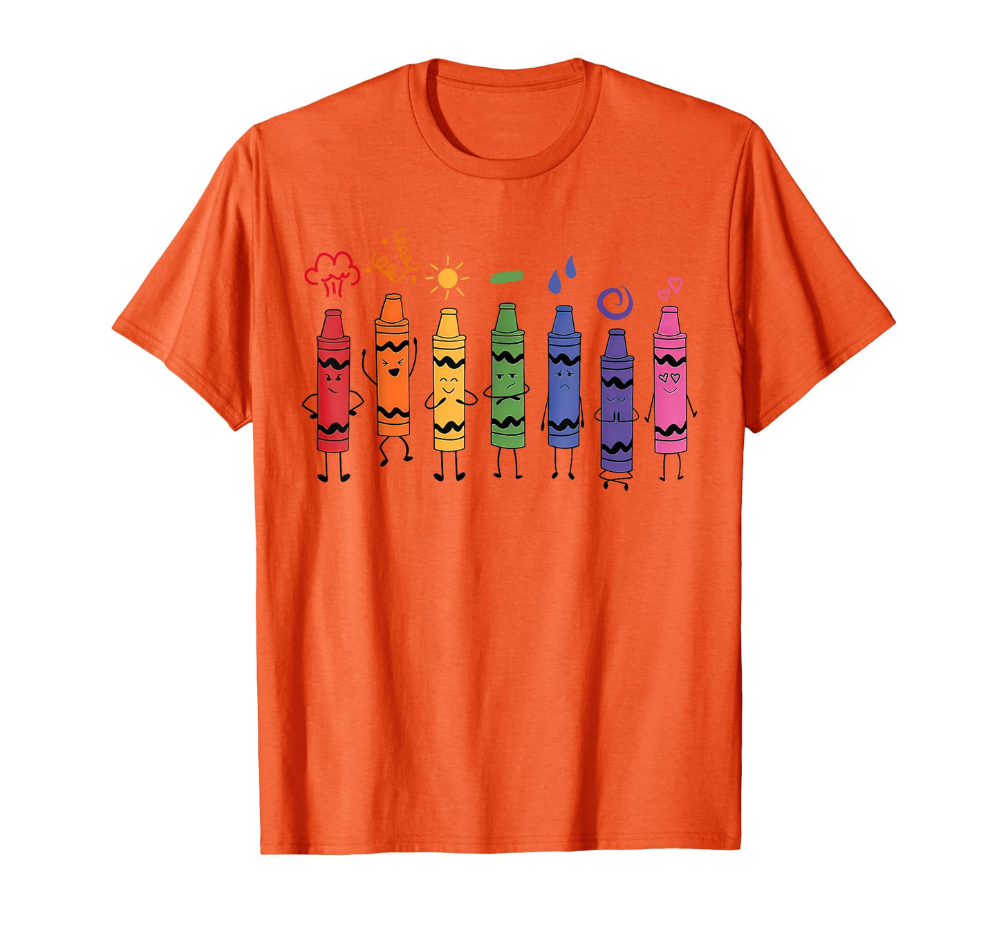 Mood Color Crayons Teacher T-Shirt